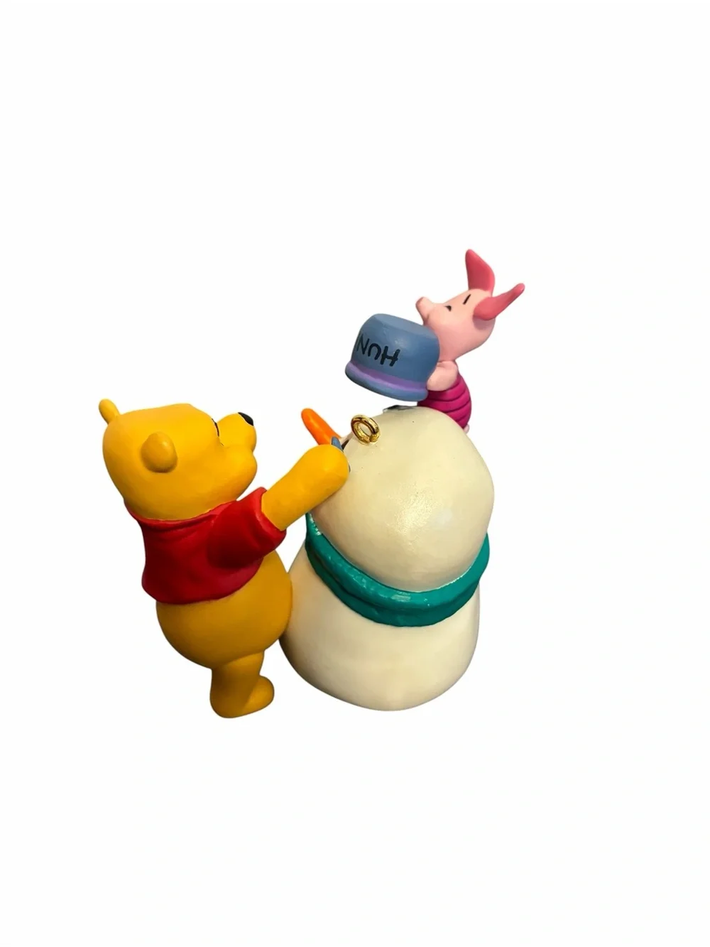 Hallmark Keepsake 1998 Winnie the Pooh Piglet Building a Snowman Ornament Boxed